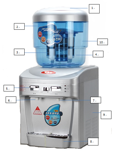 Tabletop Cold and Hot Water Purifier Dispenser MT-938H-01