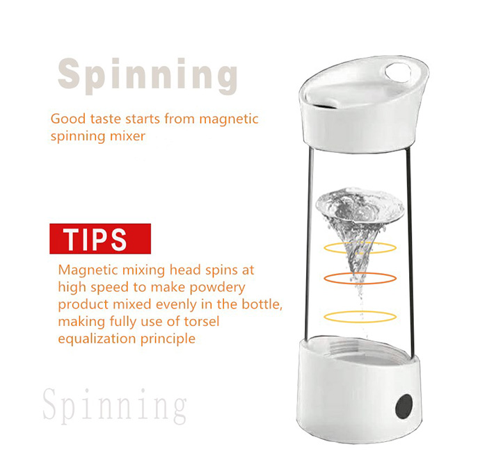 Advanced Fashionable Design Magnetic Spinning Mixing Bottle